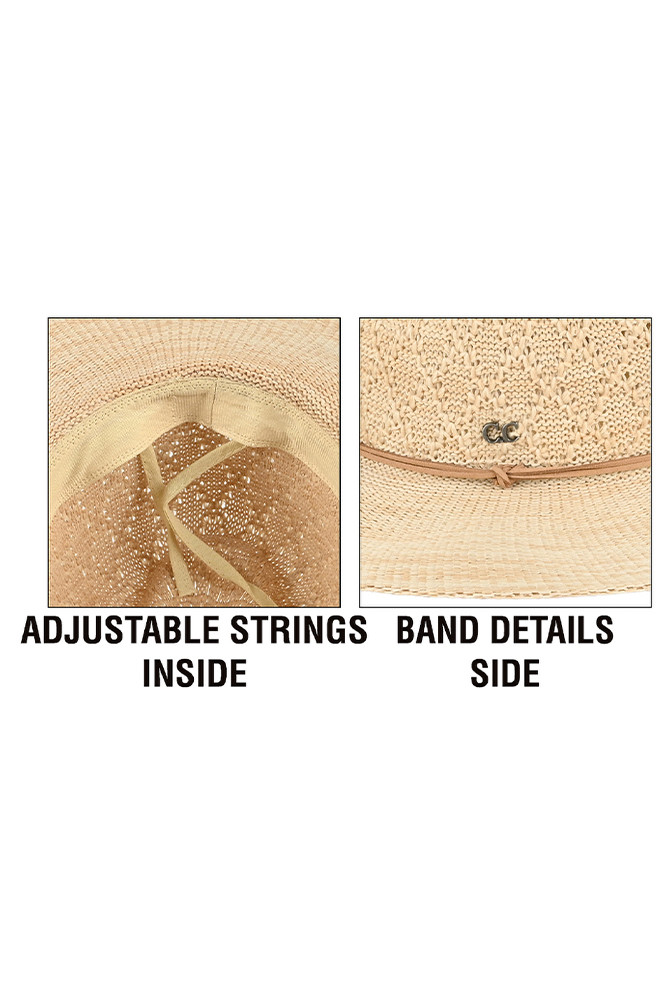 Women's Packable Pattern Panama Hat — Panama hat photo 3