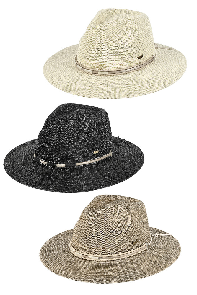 Women's Hard Shaped Panama Hat by BURACQ