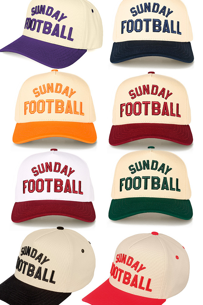 Women's Sunday Football Embroidered Trucker Cap by BURACQ