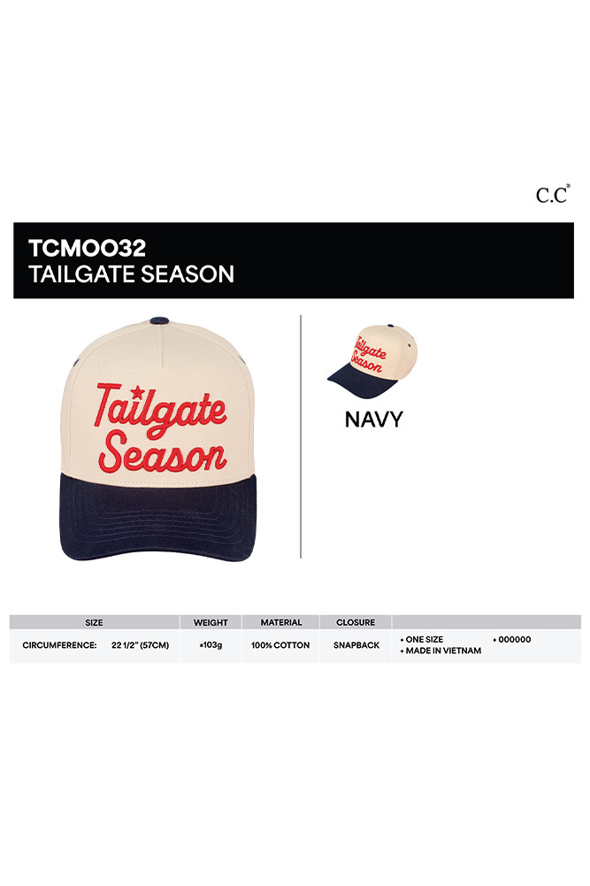 Women's Tailgate Season Embroidered Trucker Cap — trucker hat photo 2