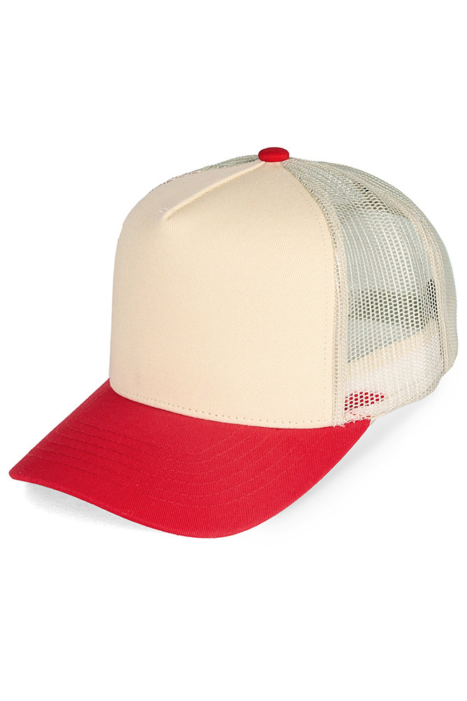 Women's Multi Color Cotton Mesh Snapback Trucker Cap — trucker hat photo 4