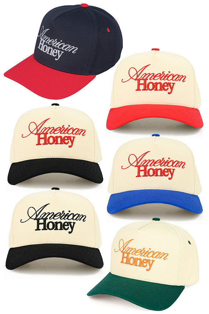 Women's American Honey Letter Embroidered Trucker Hat by BURACQ