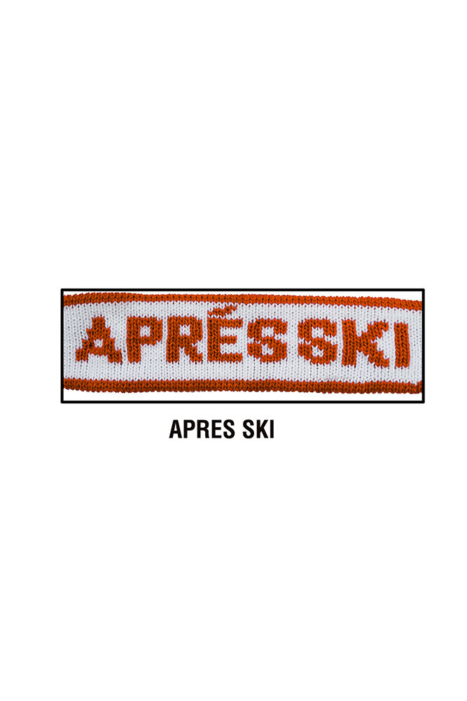 Women's Apres Ski Letter Winter Headband Headwrap — headwrap photo 3