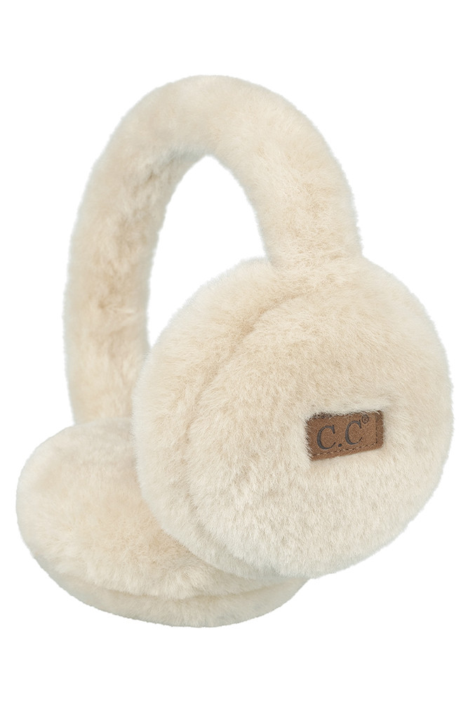 Women's Faux Fur Solid Winter Earmuff Winter Headband by BURACQ