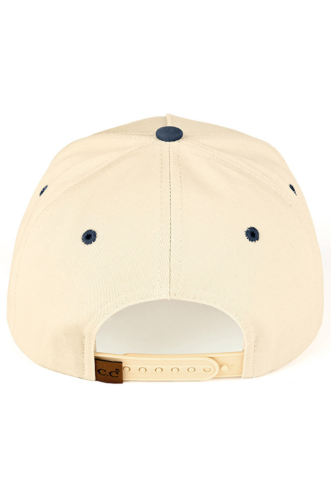 Women's Athletic Club Letter Two-Tone Trucker Cap in Navy