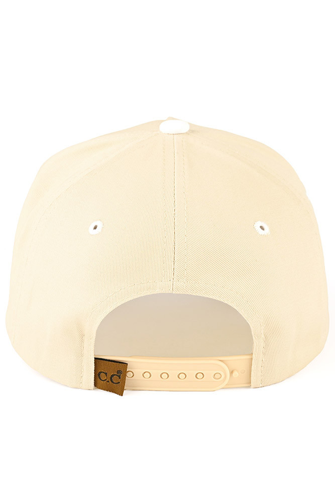 Women's Bride Letter Embroidered Two-Tone Trucker Cap in White