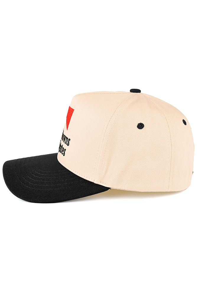 Women's Touchdowns Tailgates Letter Trucker Cap in Black