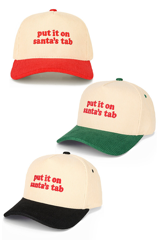 Women's Put It on Santas Tap Letter Trucker Cap by BURACQ