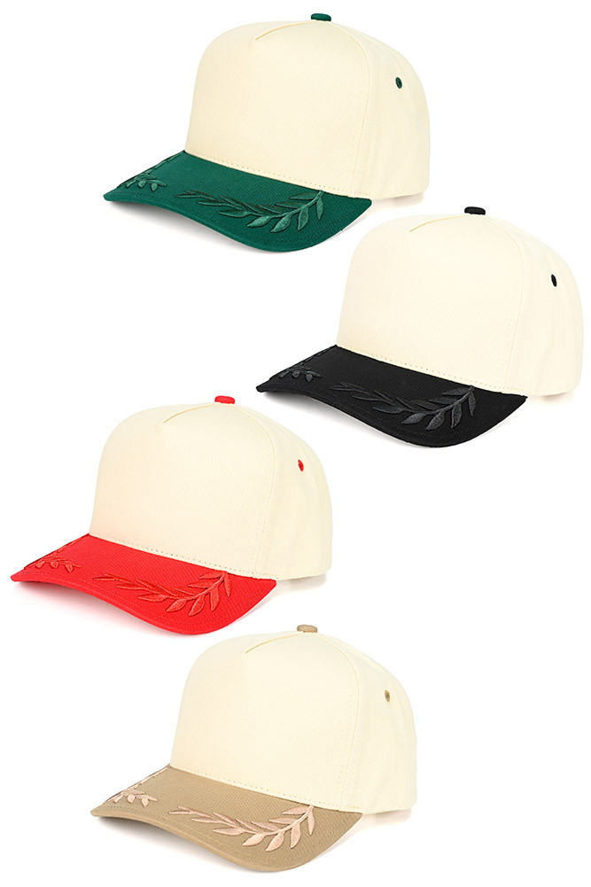 Women's Captain Oak Leaves Embroidered Trucker Cap by BURACQ