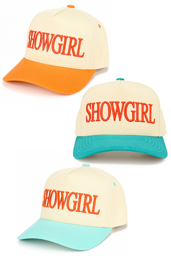 Women's Showgirl Letter Two-Tone Trucker Cap by BURACQ
