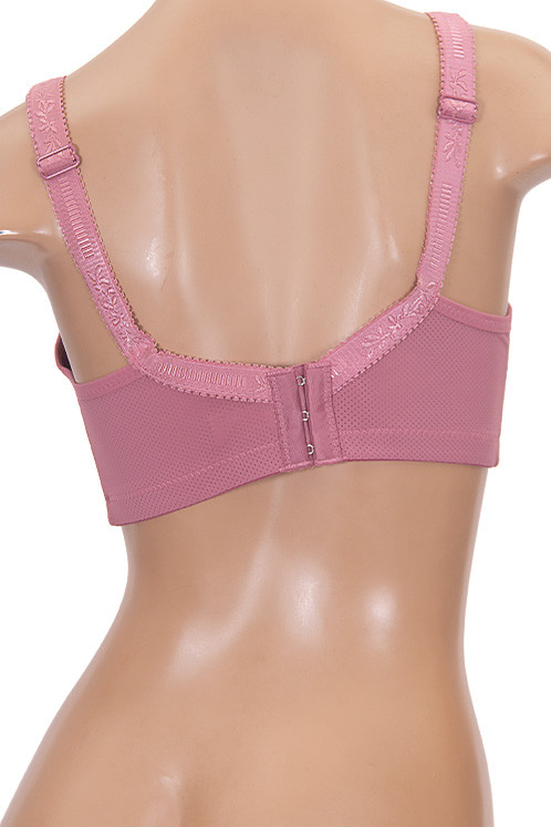 Women's Textured Pattern Wireless Full Cups Bra — bra photo 4