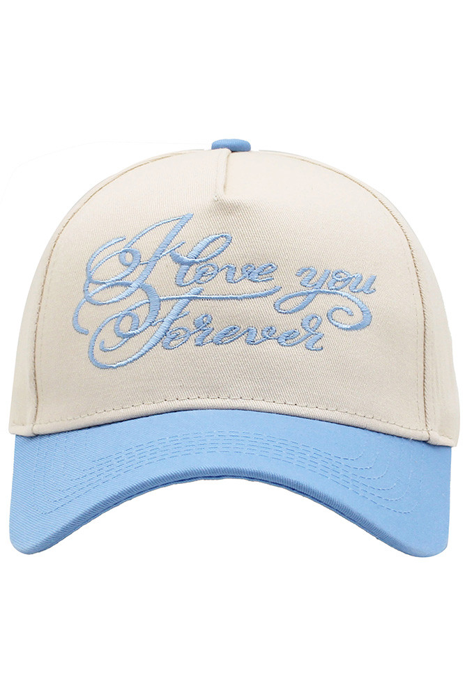 Women's Love You Forever Letter on Two-Tone Baseball Cap — baseball cap photo 3