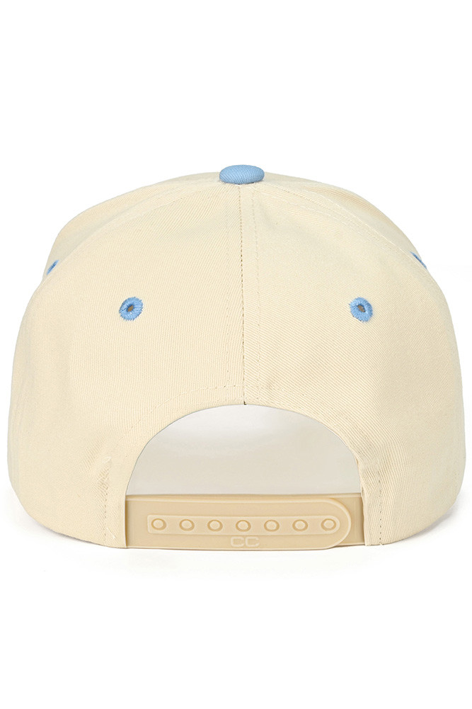 Women's Heaven Made Letter Embroidered Trucker Hat in Sky Blue