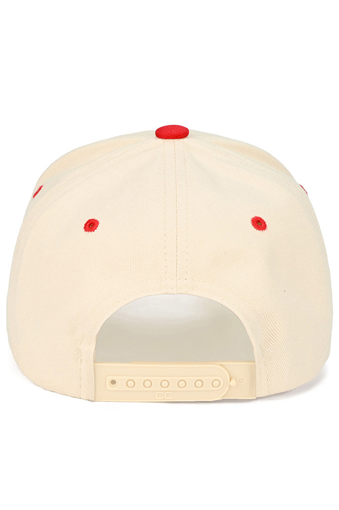 Women's Make America Pray Again Letter on Two-Tone Trucker Hat in Red