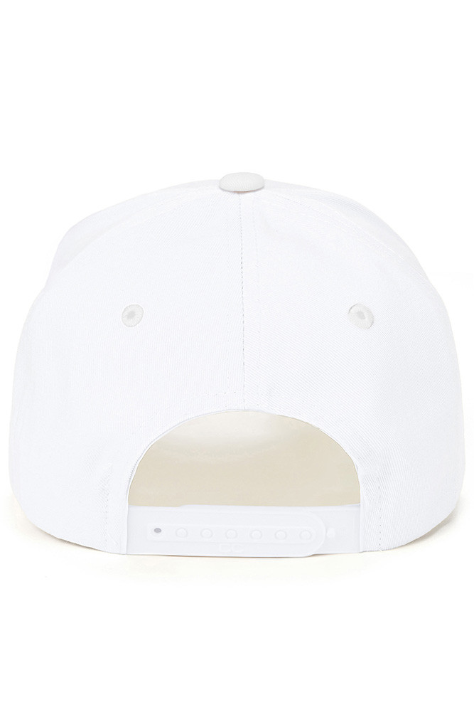 Women's Apres Golf Letter Embroidered on Two-Tone Trucker Hat in White