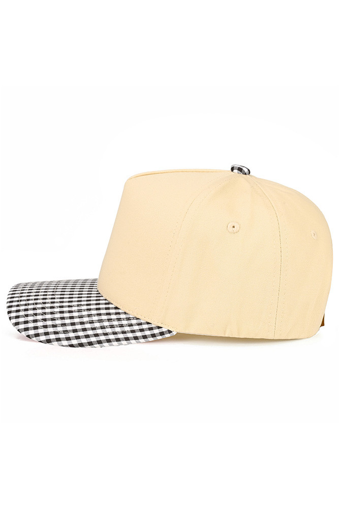 Women's Small Gingham Check Pattern on Two-Tone Trucker Hat by BURACQ