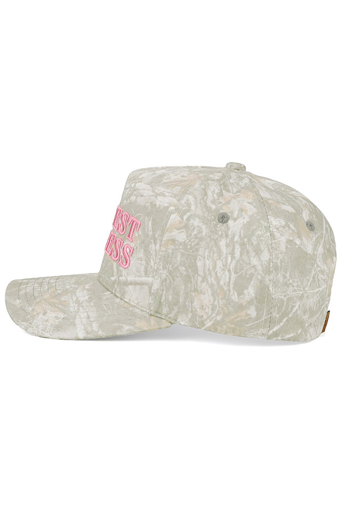 Women's Midwest Princess Letter Embroidered Camo Trucker Hat — trucker hat photo 2