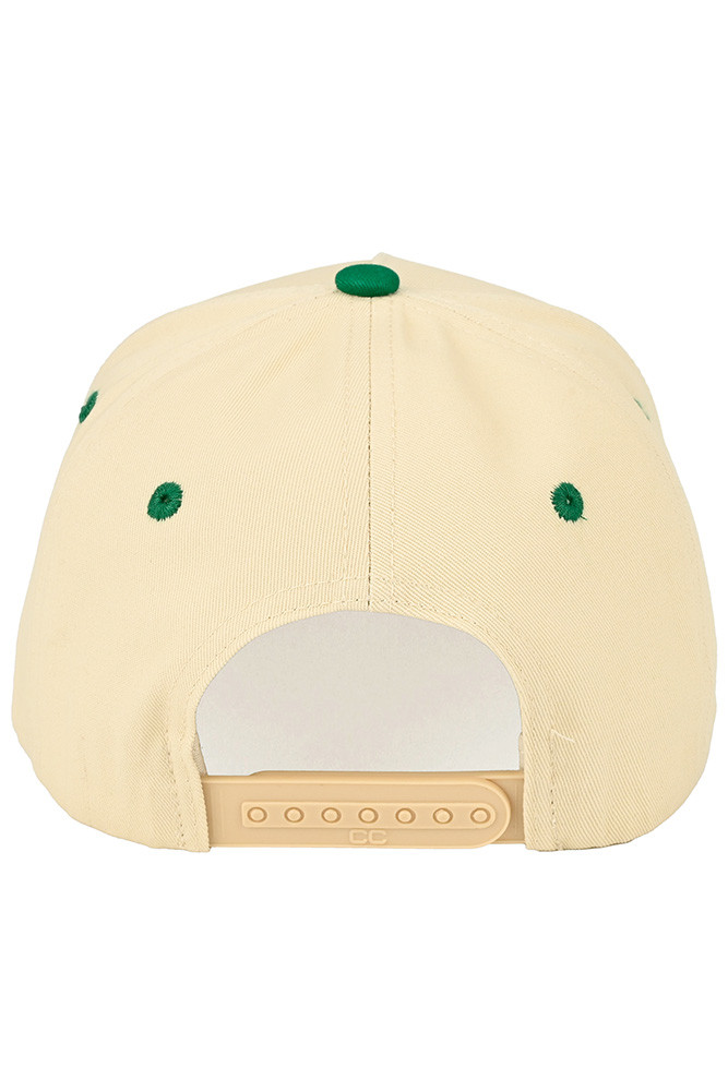 Women's Pickleholic Letter Embroidered Two-Tone Trucker Hat in Green