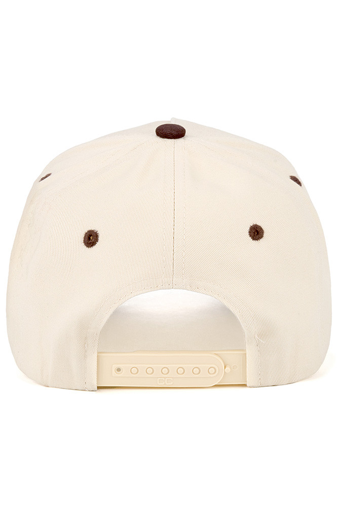 Women's All American Hot Dogs Letter on Two-Tone Trucker Hat in Brown