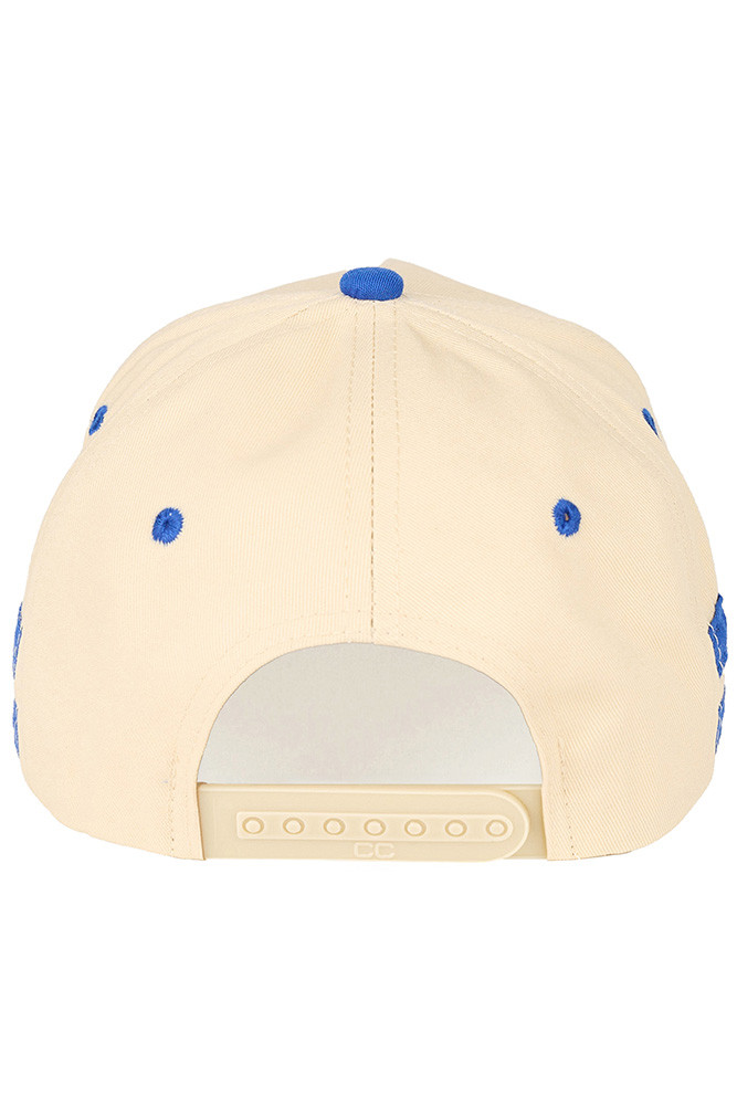 Women's Booked and Busy Letter on Two-Tone Trucker Hat in Blue