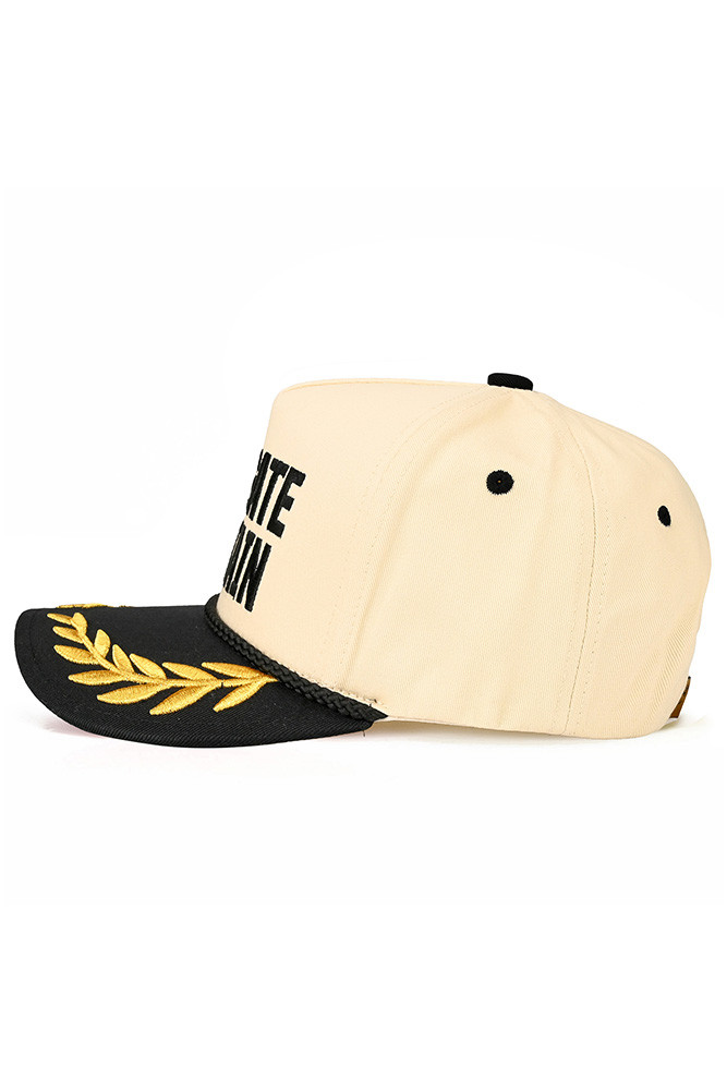 Women's Tail Gate Captain Letter on Two-Tone Trucker Hat in Black