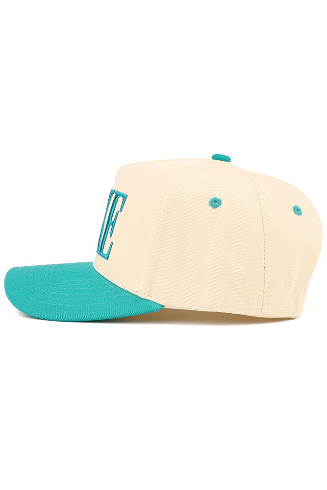 Women's Lake Letter Embroidered Two-Tone Trucker Hat by BURACQ