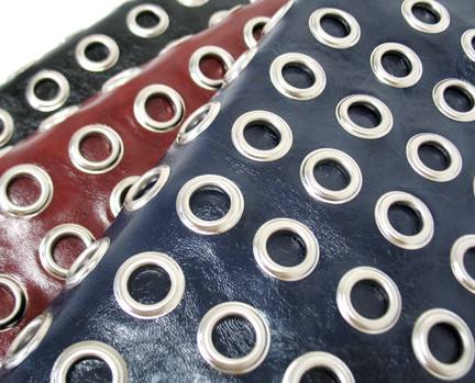 Women's Grommet Studded Clutch with Chain Strap – Style EBP2066 — clutch photo 4