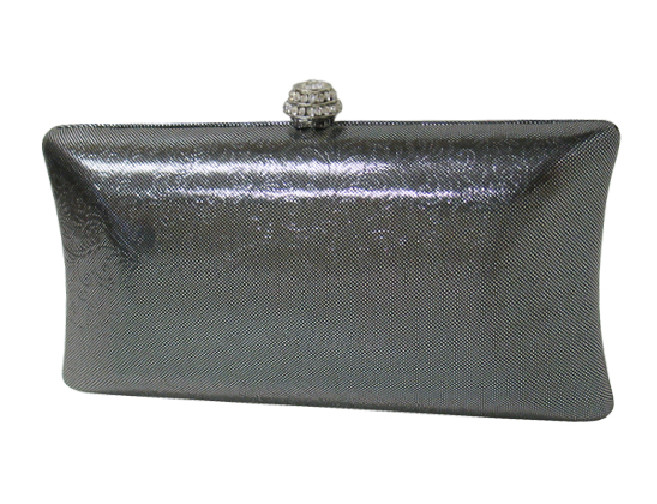 Women's Metallic Hard Case Evening Clutch – Gold — clutch photo 3