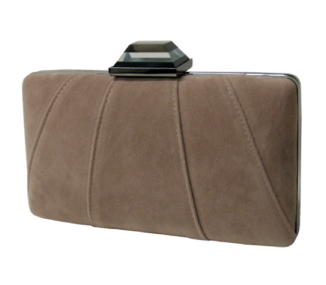 Women's Pleated Hard Case Evening Clutch – Style EHP7107 — clutch photo 6