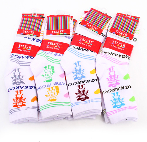 Kids Cartoon Print Crew Socks – Style 523PL001 by BURACQ