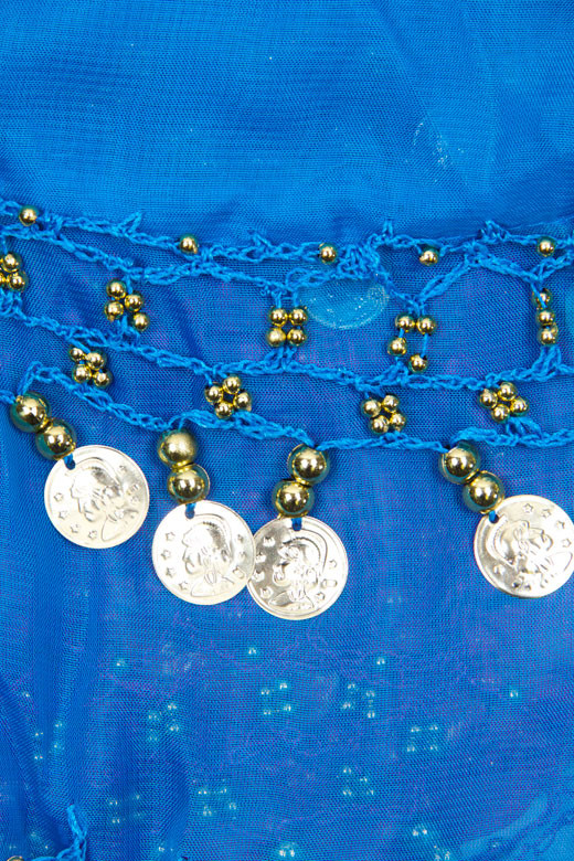 Women's Belly Dance Coin Halter Top – Style C054B — top photo 7