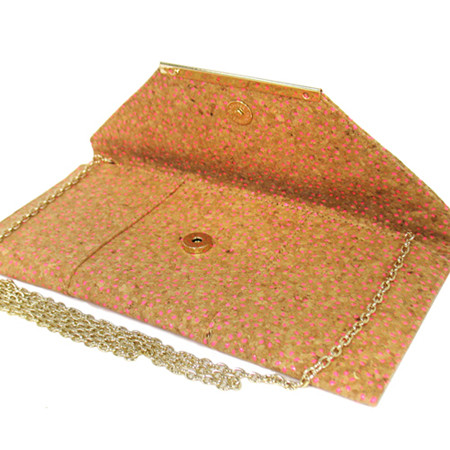 Women's Glitter Envelope Clutch with Chain Strap – Lime — clutch photo 5