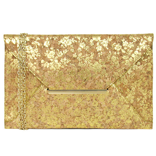 Women's Glitter Envelope Clutch with Chain Strap – Blue in Blue by BURACQ