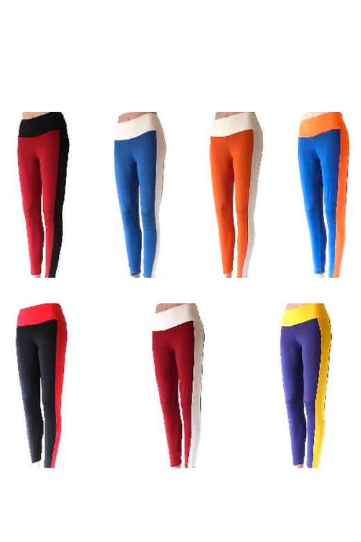 Women's Side Stripe Leggings – Style NL0001 — leggings photo 2