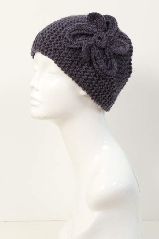 Women's Crochet Flower Knit Ear Warmer Headband — earmuffs photo 3