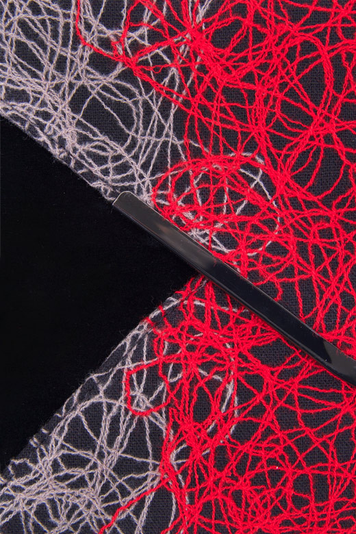 Women's Lace Envelope Clutch – Red — clutch photo 4