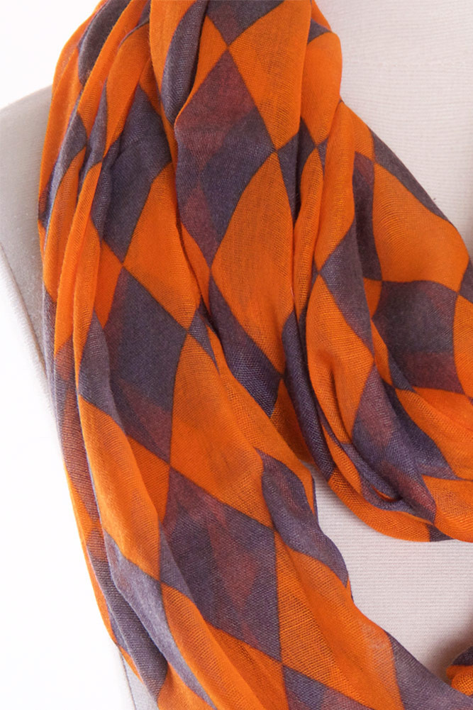 Women's Houndstooth Print Infinity Scarf – Style PP7076 — infinity scarf photo 2