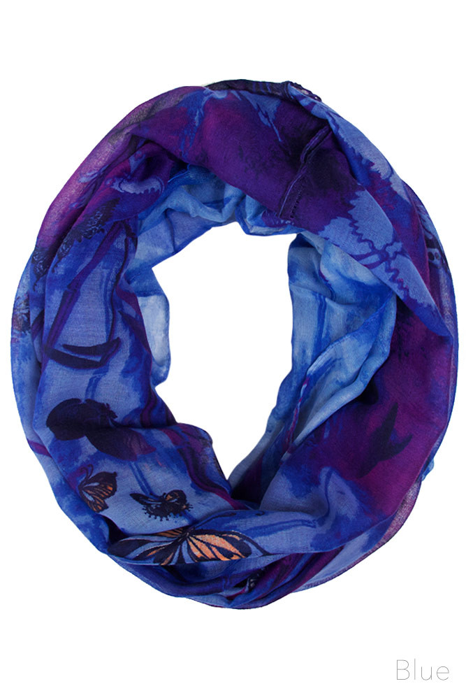 Women's Abstract Print Infinity Scarf – Yellow in Yellow by BURACQ