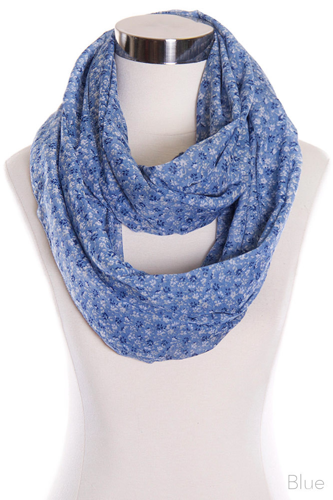 Women's Lace Print Infinity Scarf – Style PP4045 — infinity scarf photo 2