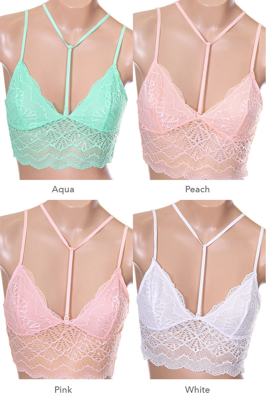 BRALETTE-B86155 (6pc) - HANA WHOLESALE