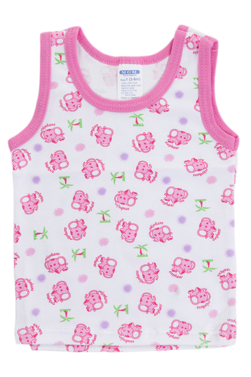 ASSORTED CUTE PATTERN BABY TANK TOP-BABY-TANK TOP (12pc) - HANA WHOLESALE