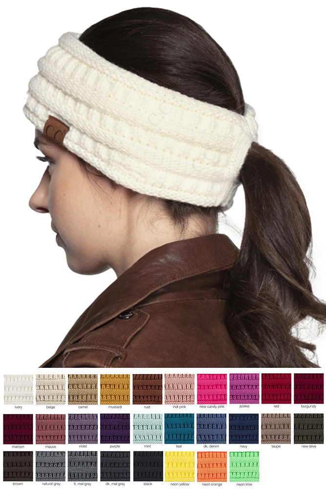 C.C PONYTAIL HEAD BAND-HB-21 - HANA WHOLESALE display picture 2