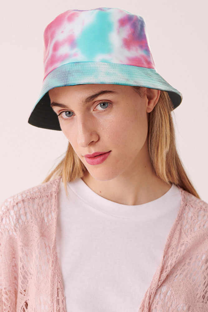 TIE DYE BUCKET HAT-SBH-2734-BLUE - HANA 