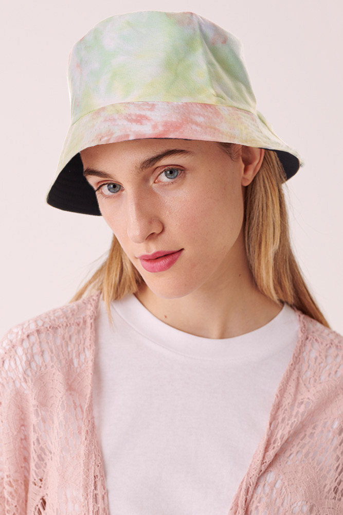 TIE DYE BUCKET HAT-SBH-2734-ORANGE 