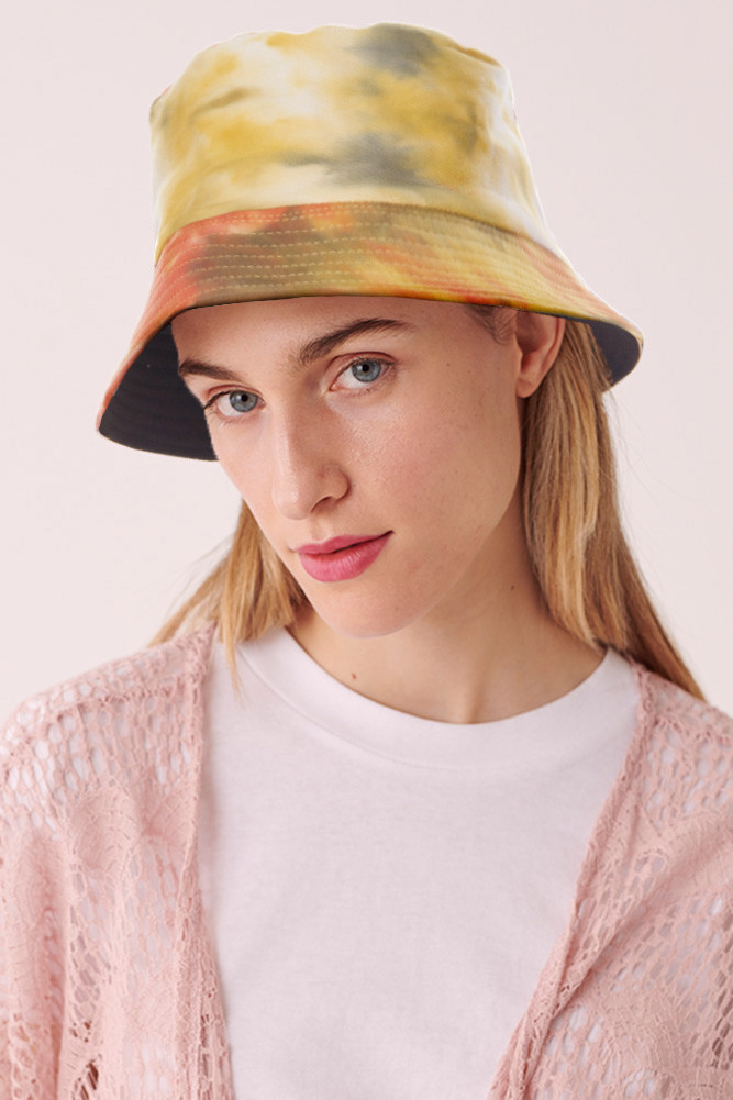 TIE DYE BUCKET HAT-SBH-2734-RUST - HANA 