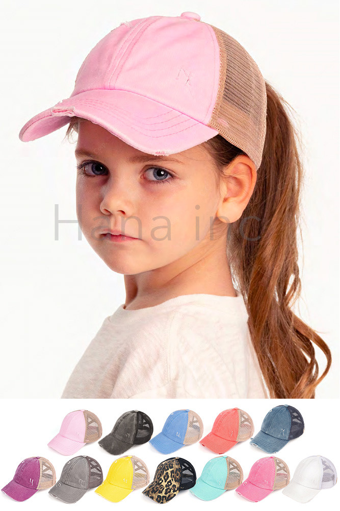 C.C KIDS BASEBALL PONY CAP-KIDS-BT-780 