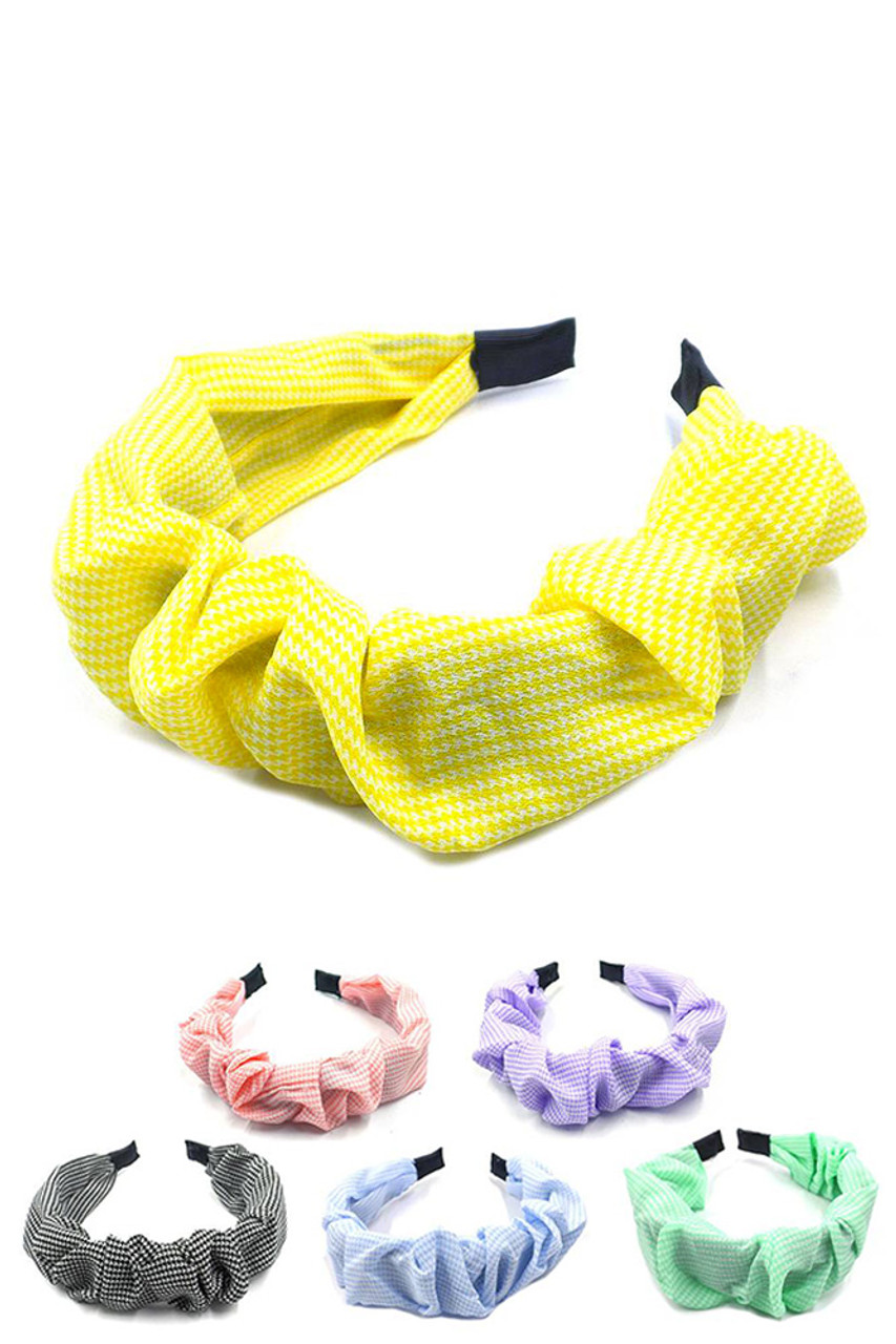 PATTERN FABRIC HEADBANDEHB5545C (12PC) HANA WHOLESALE