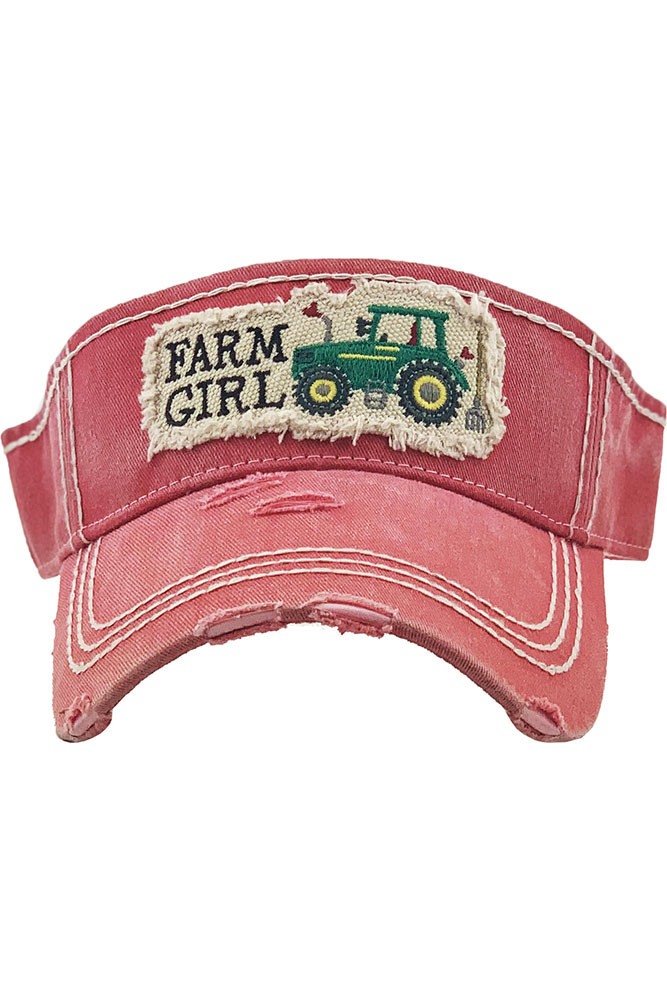 FARM GIRL VINTAGE VISOR CAP-KBR-143 