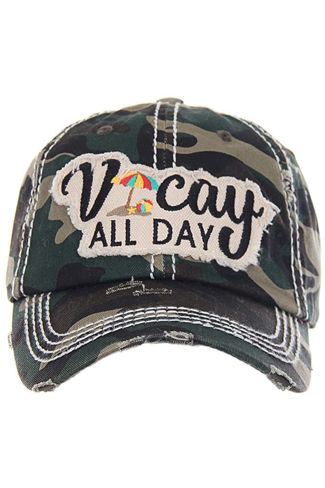 VACAY ALL DAY WASHED VINTAGE BASEBALL 