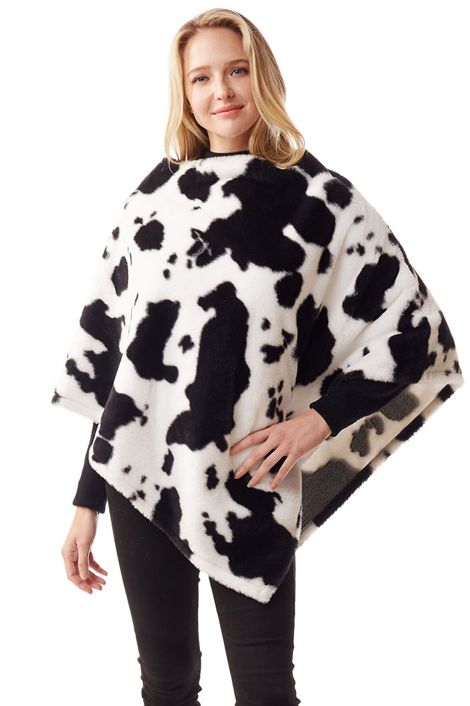 Andrea&Co. FOUR FURS JOINED PONCHO